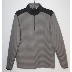 Under Armour UA Tips Daytona Ribbed 1/4 Zip Pullover Top Jacket Shirt Men SMALL